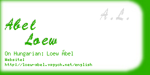 abel loew business card